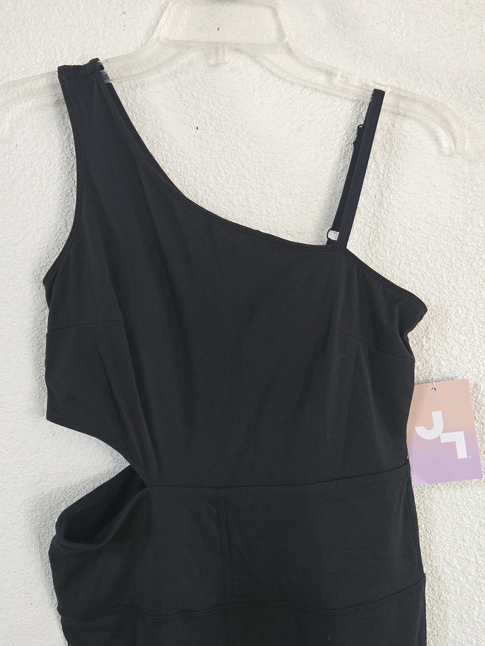JoyLab Black One-Shoulder Cutout Jumpsuit - Picture 5 of 11
